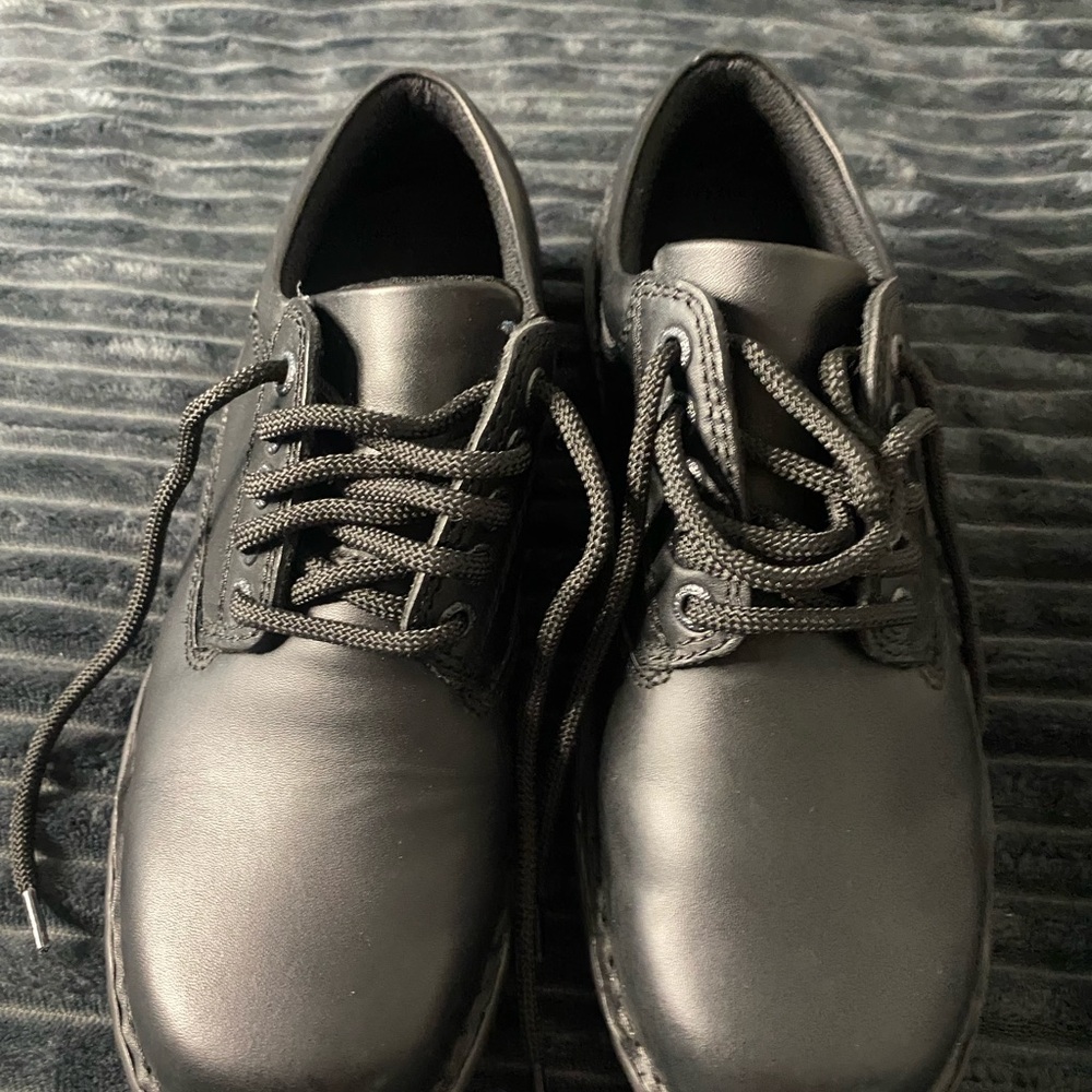 Men's Black Leather Lace-Up Shoe